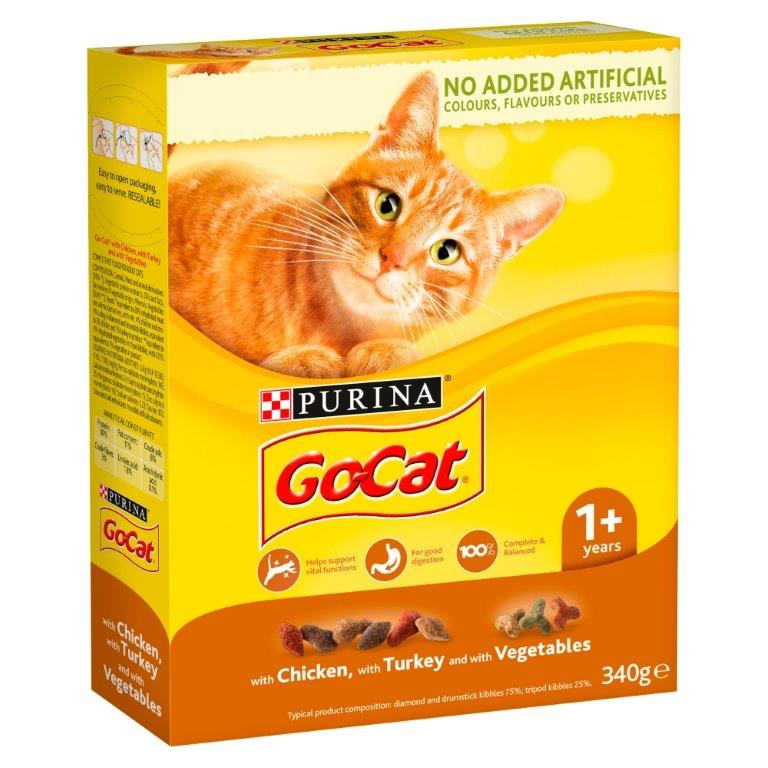(STANDARD) Go-Cat Turkey & Chicken & Vegetable 320g 