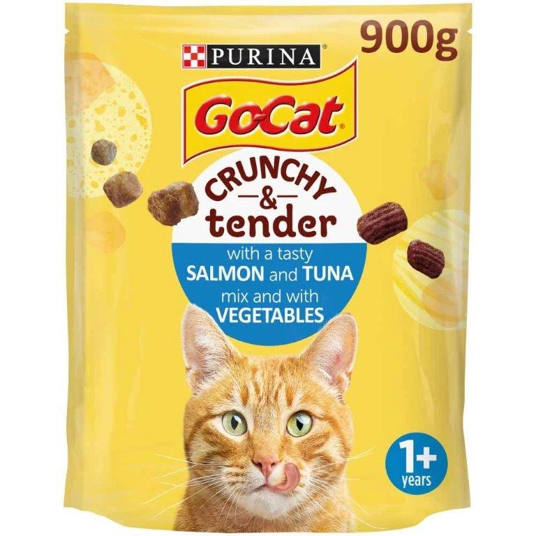 (Delist) Go-Cat Crunchy & Tender Salmon Tuna & Vegetable 900g