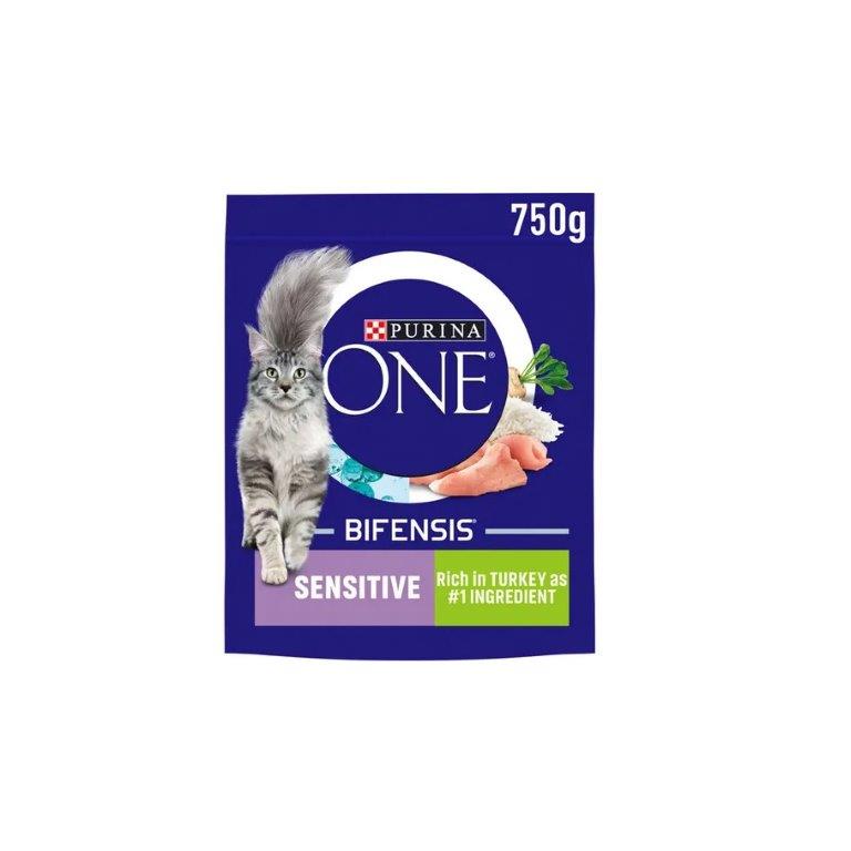 (Disontinued) Purina ONE Sensitive Dry Cat Food Turkey 750g
