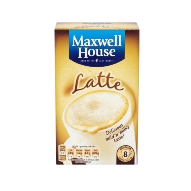(DELIST) Maxwell House Latte Instant Coffee Sachets (8 x 13.5g) 108g
