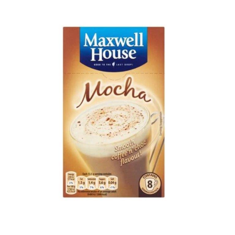 (DELIST) Maxwell House Mocha Instant Coffee Sachets (8 x 13.5g) 108g