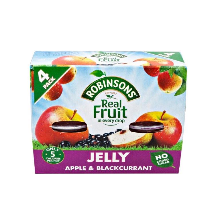 (DELIST) Robinsons Apple & Blackcurrant Jelly Pots 4pk (4 x 80g) 320g