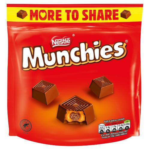Munchies Milk Chocolate Share Bag 194g