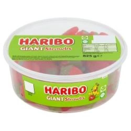 DUNIYA | Haribo Giant Strawbs Tub 825g Thumbnail