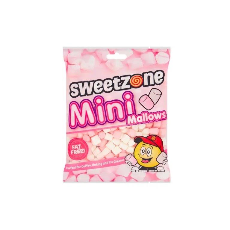 (STANDARD) Sweetzone Mini Mallows Pink & White Bag 140g