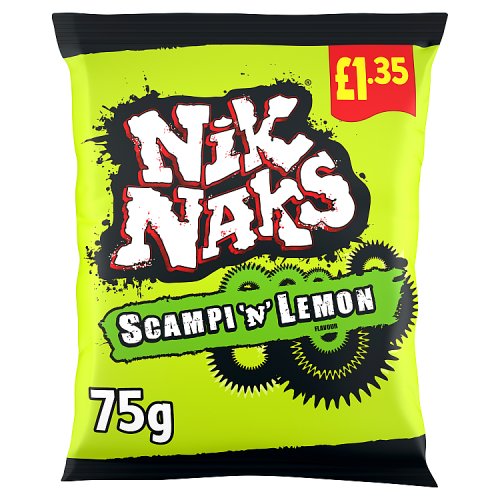 Nik Naks Scampi N Lemon PM £1.35 75g