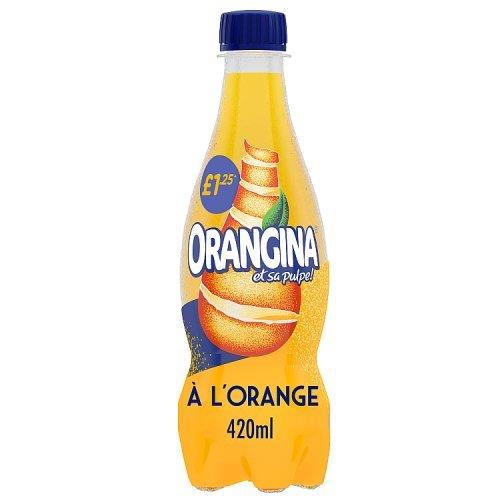 (DELIST) Orangina Sparkling Fruit Drink Orange PM £1.25 420ml