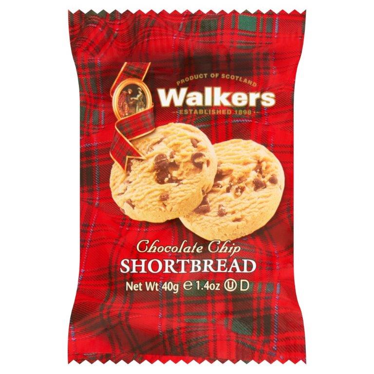 (DELIST) Walkers Chocolate Chip Shortbread 2s 40g