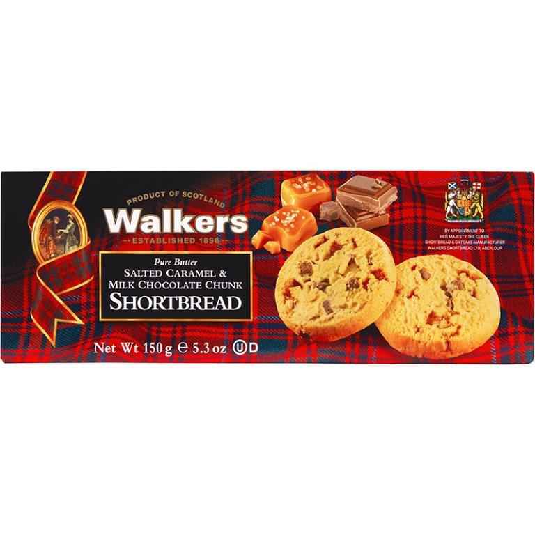 (DELIST) Walkers Salted Caramel & Milk Chocolate Chunk Shortbread 150g