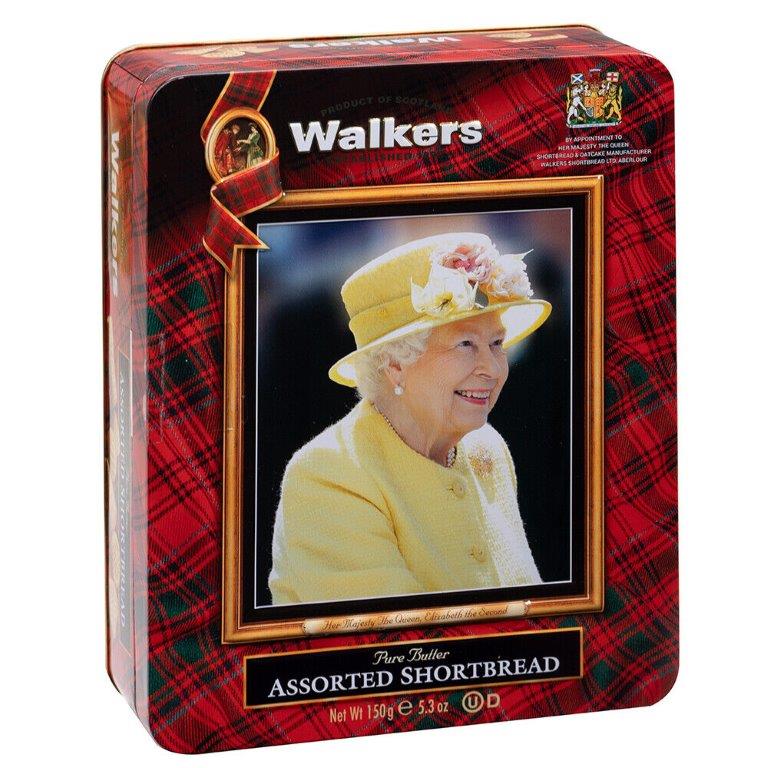 (DELIST) Walkers Assorted Shortbread Queen Tin 150g