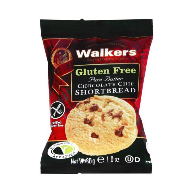 (DELIST) Walkers Gluten Free Chocolate Chip Shortbread 2s 30g
