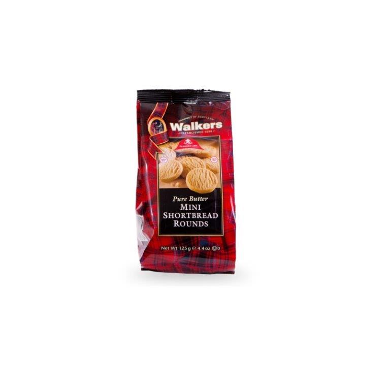 (DELIST) Walkers Mini Shortbread Rounds Bag 125g