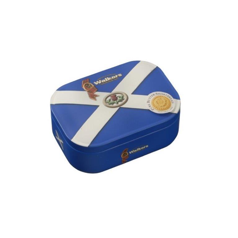 (DELIST) Walkers Saltire Thistle Shortbread Rounds Tin 136g