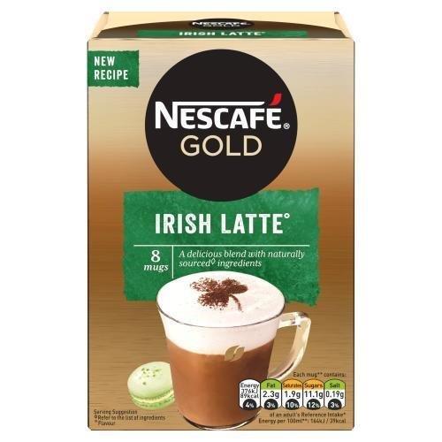 (STANDARD) Nescafe Sachets Gold Irish Latte 8s (8 x 22g)