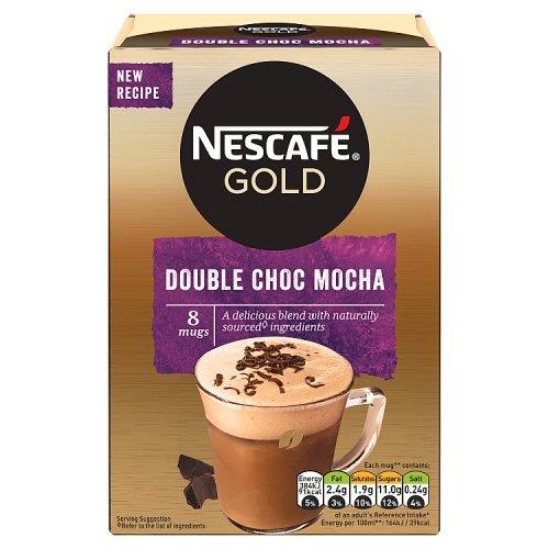 (STANDARD) Nescafe Sachets Gold Mocha Double Chocolate 8s (8 x 20g)