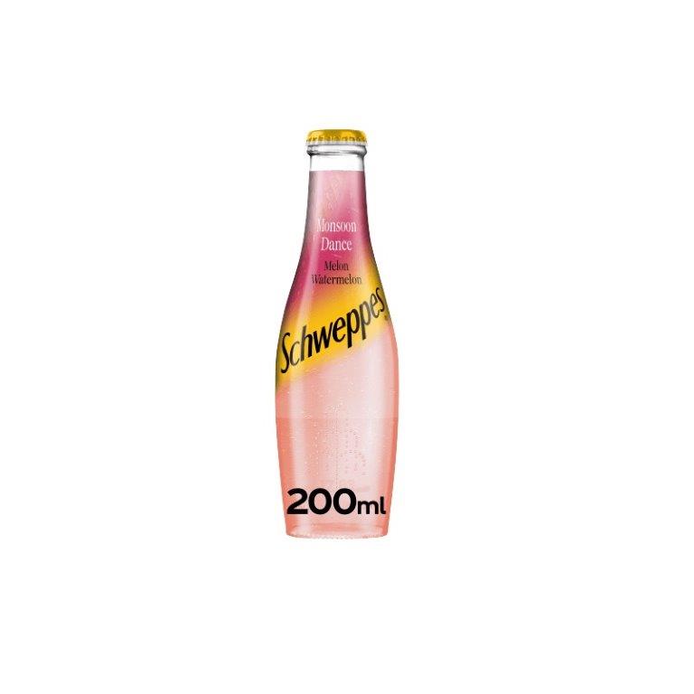 (DELIST) Schweppes Watermelon Melon Soda Water Glass 200ml