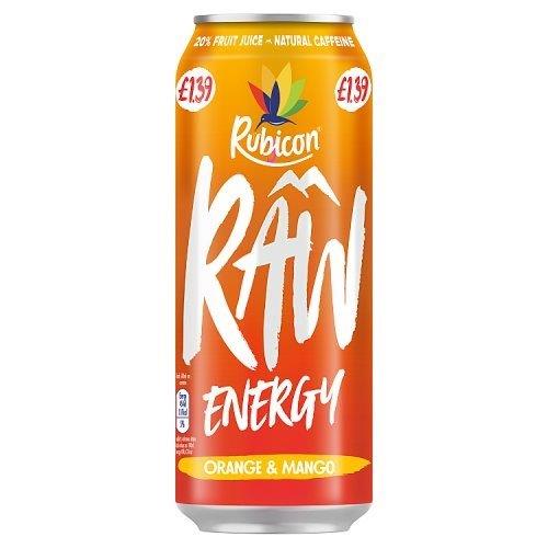 (DELIST) Rubicon Raw Energy Orange & Mango PM £1.39 500ml