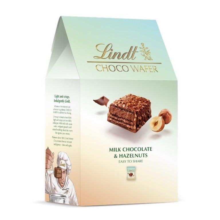 (Discontinued) Lindt Choco Wafer Milk Hazelnut  Sharing Box 135g