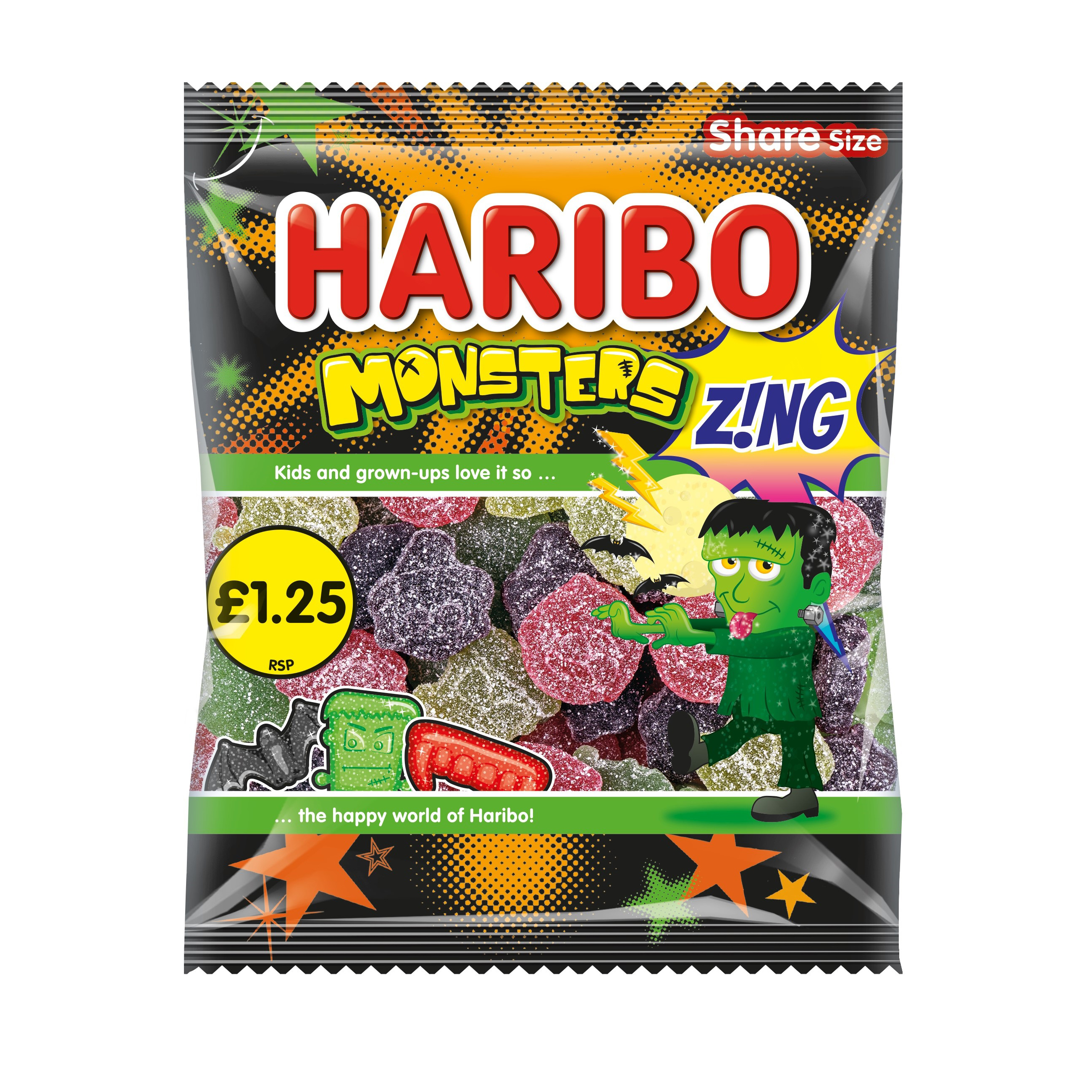 (Discontinued) Haribo Monsters Z!Ng PM £1.25 140g