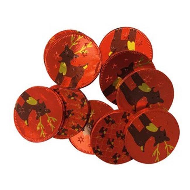 (Discontinued) Albert Foiled Reindeer Chocolate Coins In Net 65g