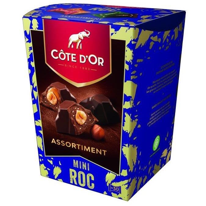 (Discontinued) Cote D'Or Mini Roc Milk Dark Chocs & Hazelnut Praline Crispy Pieces Caramel 279g