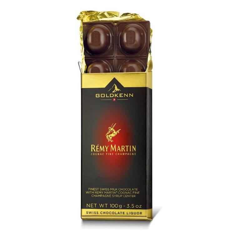 (Discontinued) Goldkenn Finest Swiss Milk Bar With Remy Martin Cognac 100g