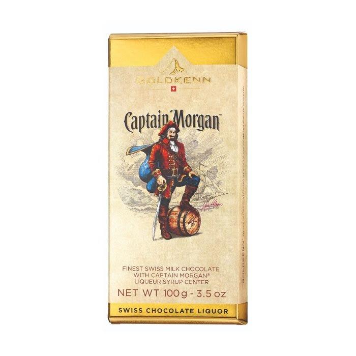 (Discontinued) Goldkenn Finest Swiss Milk Chocolate Bar With Captain Morgan 100g