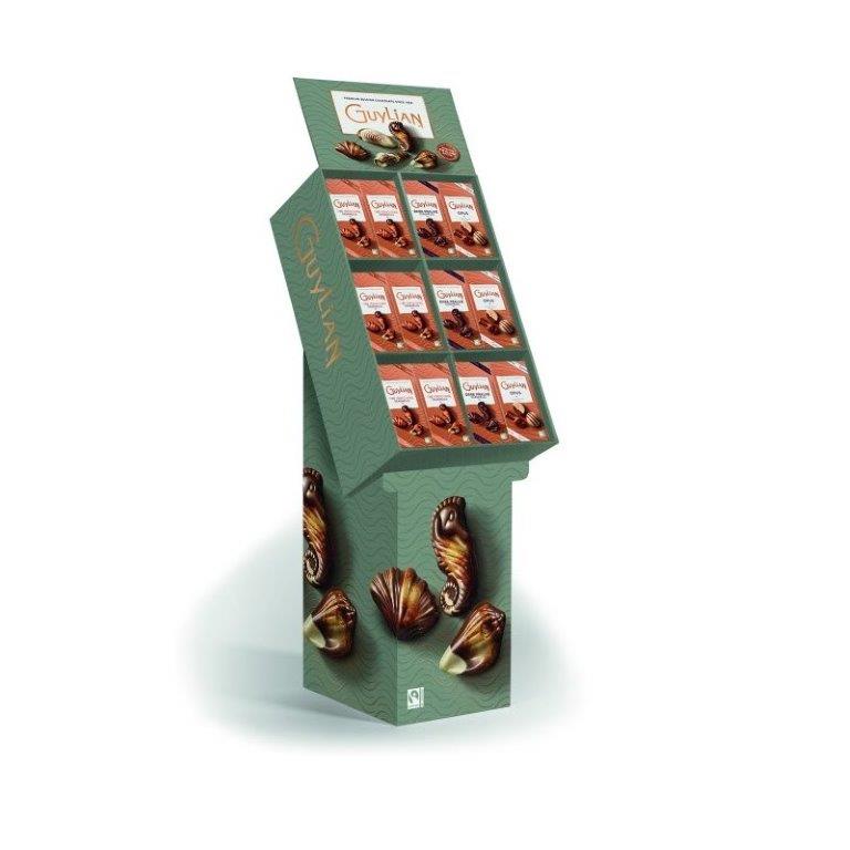 Guylian Luxe Gift Box Floorstand Seashells 250g,Dark Seashells 225g,Opus 180g