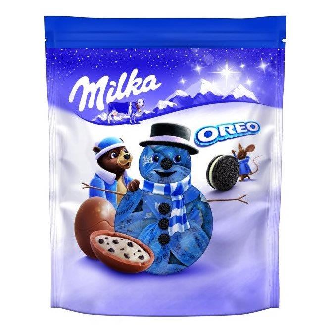 (DELIST)Milka Milk Chocolate Bonbons & Oreo Creme Filling In Pouch 86g
