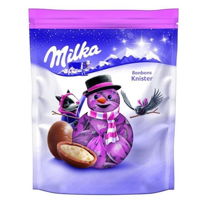 (DELIST)Milka Milk Chocolate Bonbons & Popping Candy Creme Filling In Pouch 86g