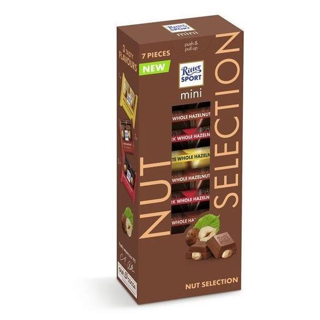 (Discontinued) Ritter Nut Selection Tower Of Assorted Mini Bars 116g