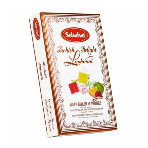 (DELIST)Sebahat Mixed Turkish Delight In Gift Box Orange, Apple & Pomegranate 200g