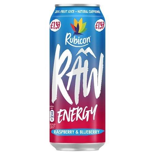 (DELIST) Rubicon Raw Energy Raspberry & Blueberry PM £1.39 500ml