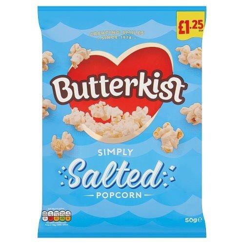 Butterkist Simply Salted Popcorn PM £1.35 50g