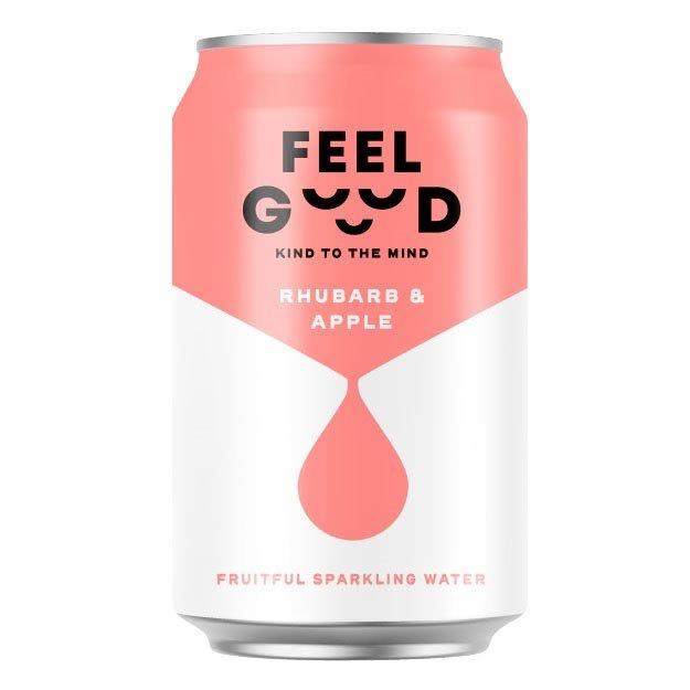 (DELIST) Feel Good Rhubarb & Apple Sparkling Water 330ml