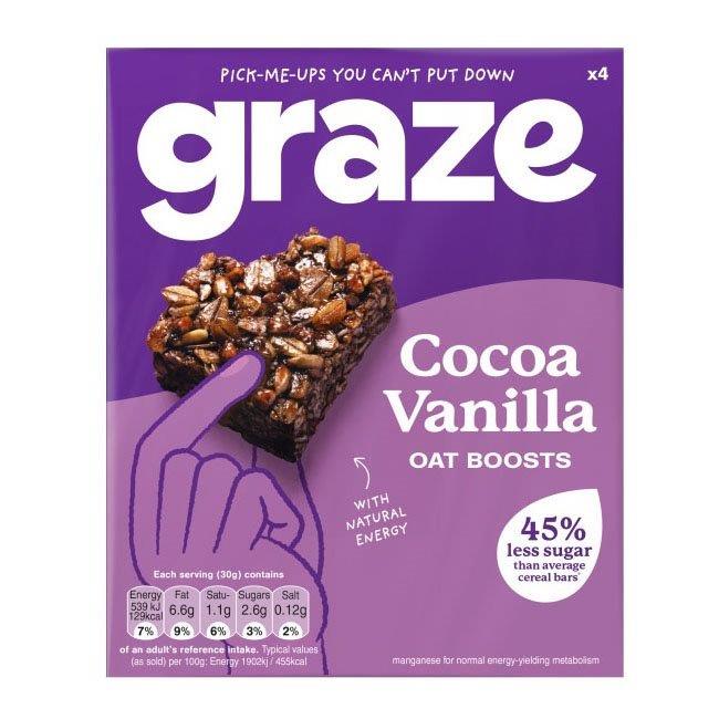(DELIST) Graze Protein Bite Cocoa & Vanilla (4 x 30g) 120g
