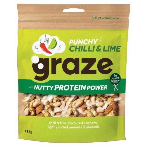 (DELIST) Graze Punchy Protien Nuts Sharing Bag 118g