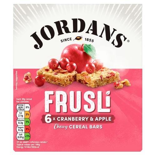 (Discontinued) Jordans Frusli Apple & Cranberry Cereal Bar (6 x 30g) 180g