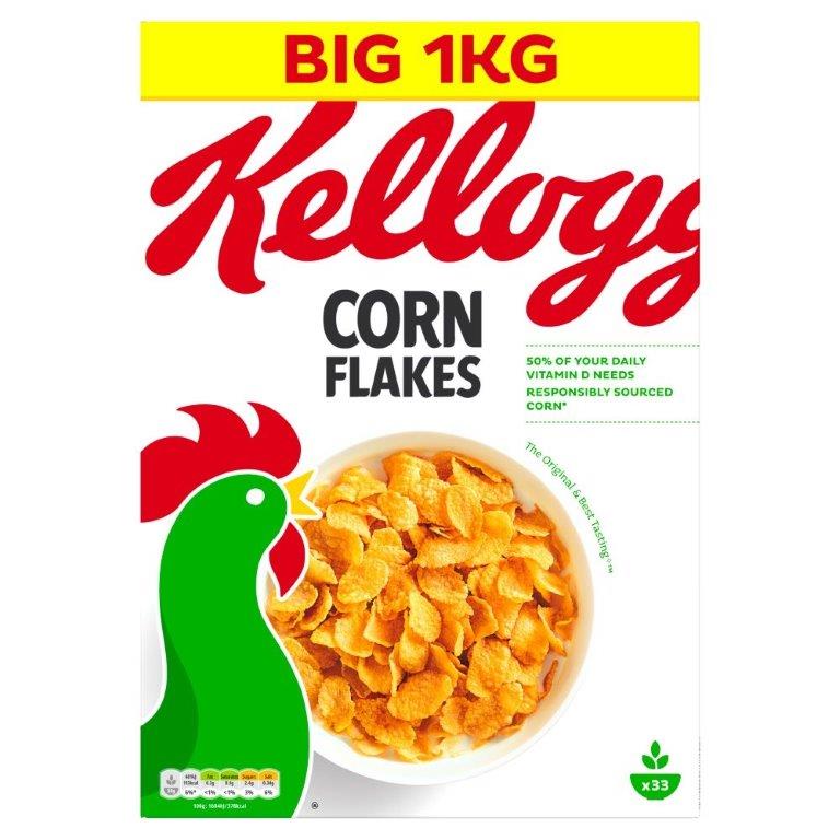 (STANDARD) Kelloggs Corn Flakes 1kg