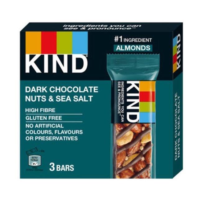 (DELIST) Kind Dark Chocolate Nuts & Sea Salt (3 x 30g) 90g