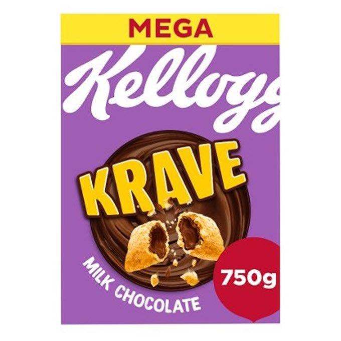 (Discontinued) Kelloggs Krave Milk Chocolate Cereal 750g