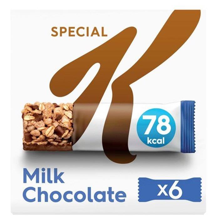 (Discontinued) Kelloggs Special K Milk Chocolate Bars 6pk (6 x 20g) 120g