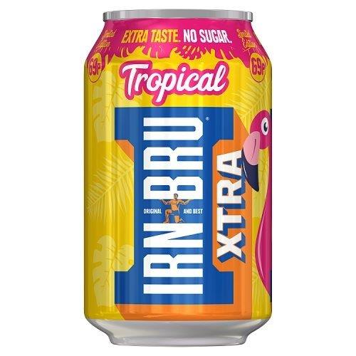 (DELIST) Irn Bru Xtra Tropical PM 69p 330ml