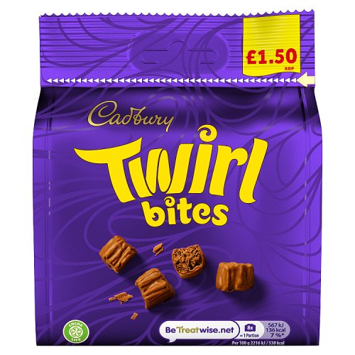 (STANDARD) Cadbury Twirl Bites Bag 85g PM £1.50