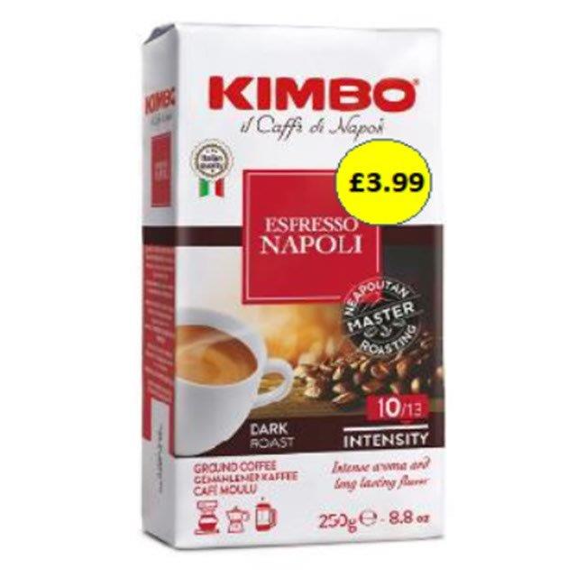 (DELISTED) Kimbo Napoli Ground Coffee PM £3.99 250g