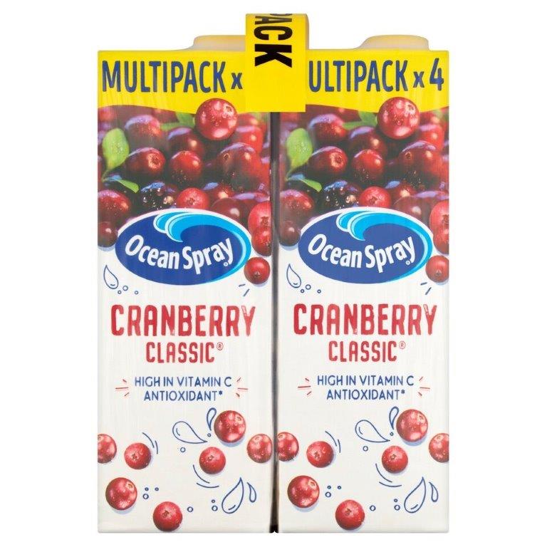 (DELIST) Ocean Spray Cranberry Classic 4pk (4 x 1Ltr)