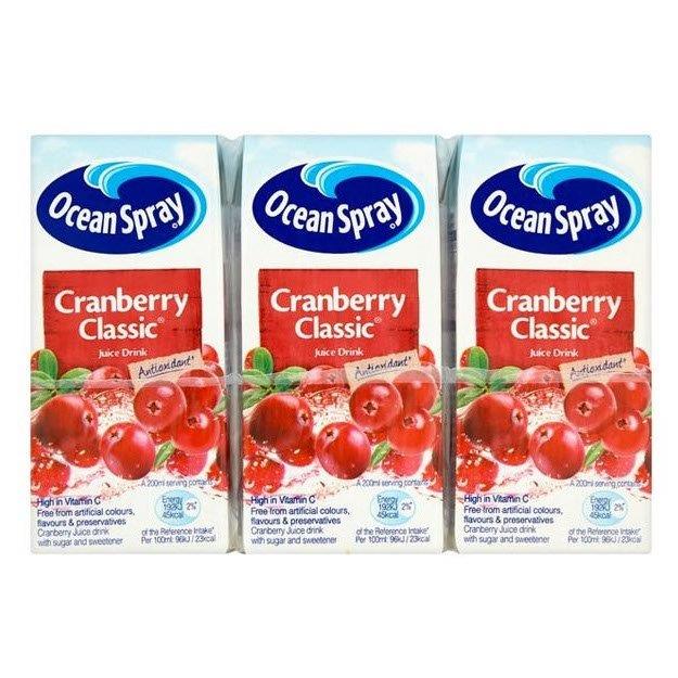 (DELIST) Ocean Spray Cranberry Classic 3pk (3 x 200ml)
