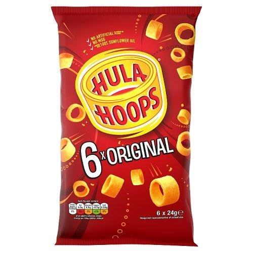 (DELIST) Hula Hoops Original 6pk (6 x 24g) 144g