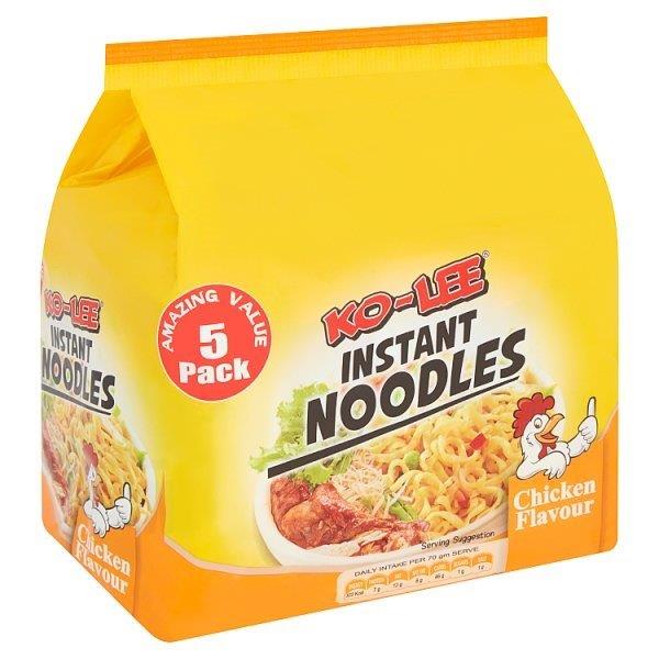 (DELIST) Ko-Lee Chicken Instant Noodles 5pk (5 x 70g) 350g