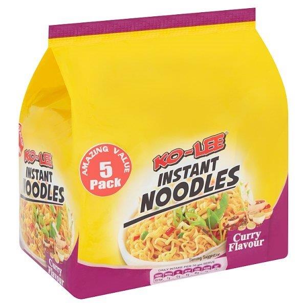 (DELIST) Ko-Lee Curry Instant Noodles 5pk (5 x 70g) 350g